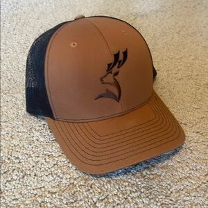 Brown and Black Mesh Cap